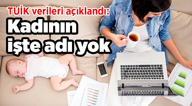 Kadının işte adı yok