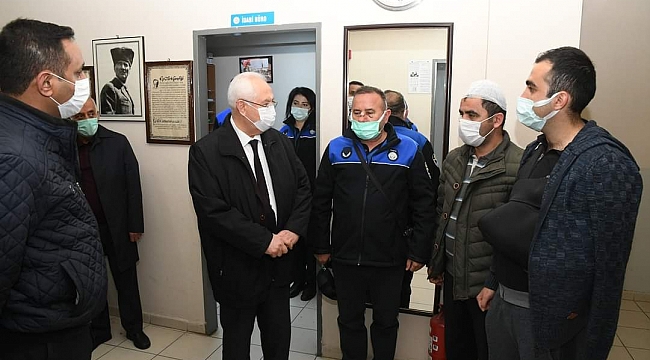 Selvitopu'dan zabıtaya geçmiş olsun ziyareti