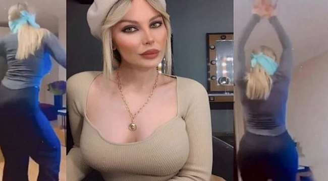 Hande Sarıoğlu, bu sefer de yeni kanalında göbek attı