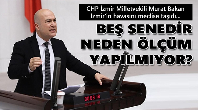 İzmirli vekil İzmir'in havasını meclise taşıdı: 5 senedir neden ölçüm yapılmıyor?