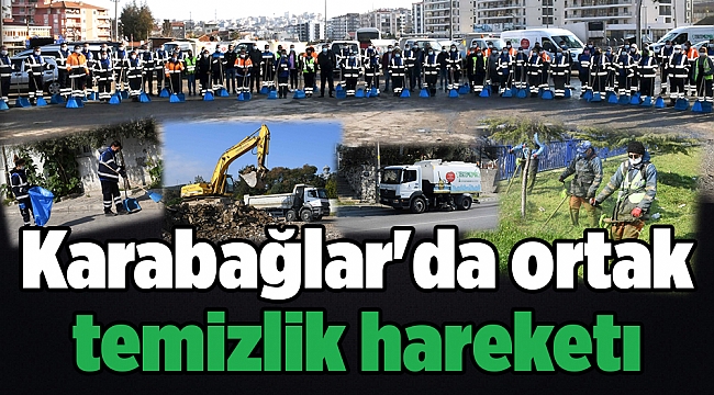 Karabağlar'da ortak temizlik hareketı