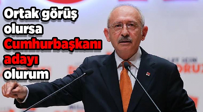 Ortak görüş olursa cumhurbaşkanı adayı olurum