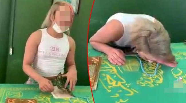 Türbede çekilen videoya tepki yağmıştı! Gözaltına alındı...