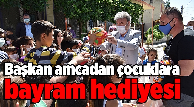 Başkan amcadan çocuklara bayram hediyesi