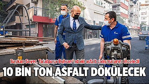 Başkan Soyer, Talatpaşa Bulvarı’ndaki asfalt çalışmalarını inceledi