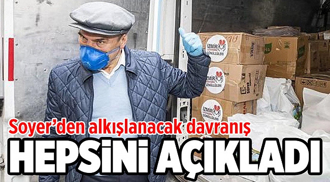 Başkan Soyer yapılan destekleri açıkladı