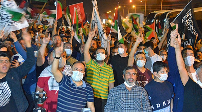 Birçok ilde İsrail'in Filistinlilere yönelik saldırıları protesto edildi