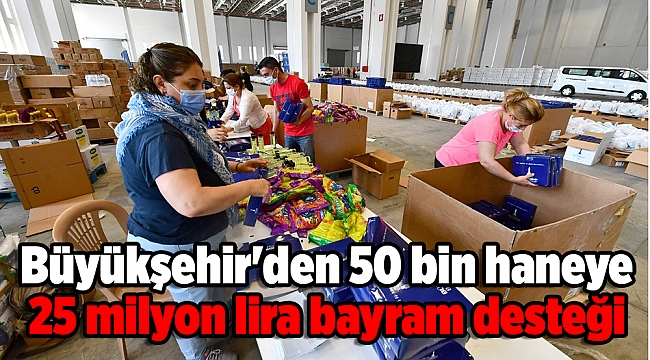 Büyükşehir'den 50 bin haneye 25 milyon lira bayram desteği