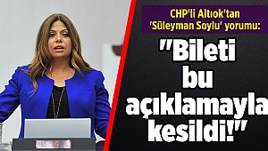 CHP'li Altıok'tan 'Süleyman Soylu' yorumu: 