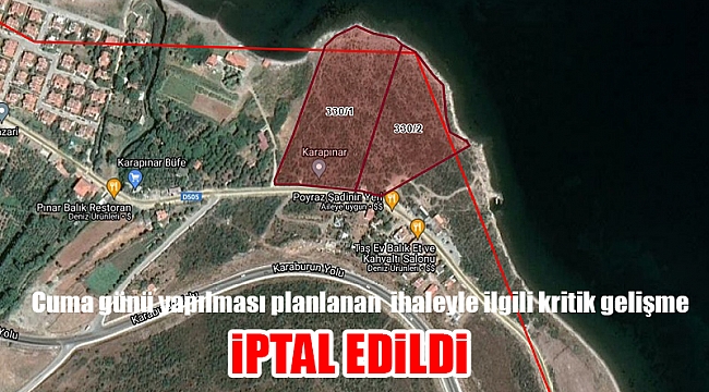 Cuma günü yapılması planlanan  ihaleyle ilgili kritik gelişme