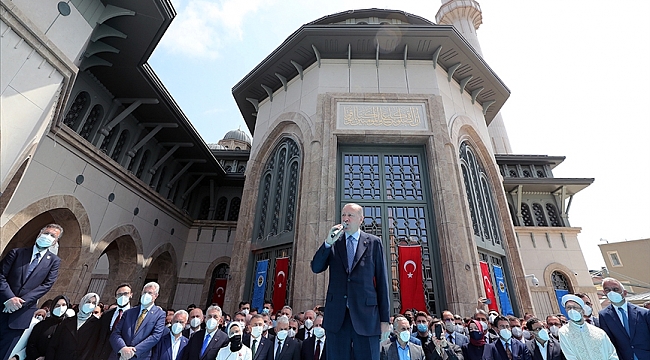 Cumhurbaşkanı Erdoğan: Taksim Camimiz, İstanbul'un sembolleri arasındaki seçkin yerini şimdiden almıştır