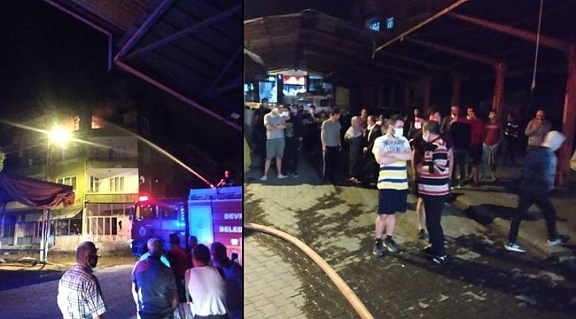 Evini ateşe verdi, canından oldu!