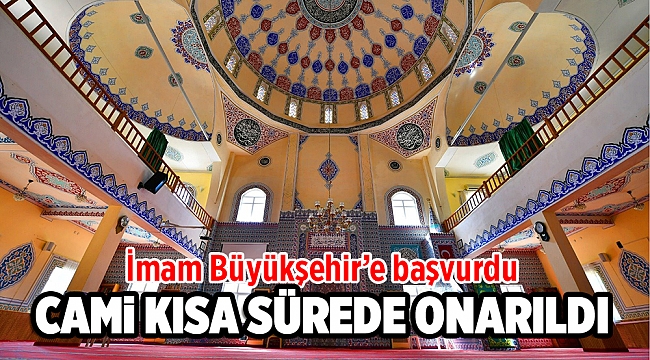 Göçmen Konutları Camii yeni bir çehreye kavuştu