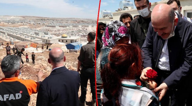 İçişleri Bakanı Süleyman Soylu duyurdu: İdlib'de 1 yılda 35 bin ev bitirildi