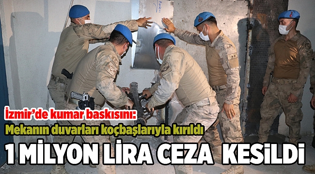İzmir'de 3 ayrı adrese yapılan tombala operasyonunda 220 kişiye 1 Milyon lira ceza kesildi