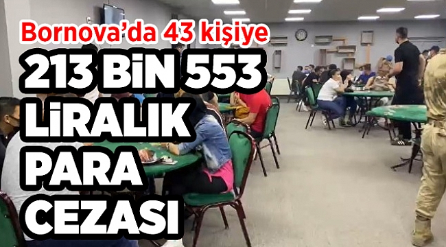 İzmir'de jandarmadan kumar baskını: 213 bin lira ceza