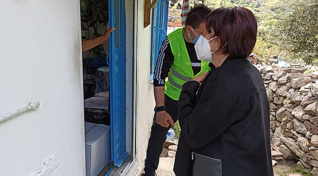 Karaburun Belediyesi ve vatandaştan Ramazan imecesi