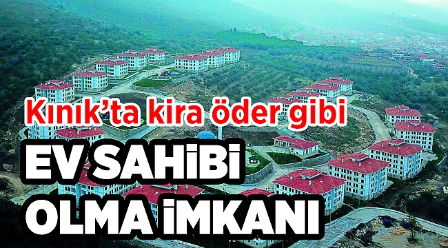 Kınık'ta TOKİ konutları için 2. etap çalışmaları devam ediyor