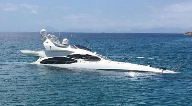 Muğla'da lüks yatta korku dolu anlar! 6 kişi balıkçılar tarafından kurtarıldı