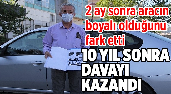 Sıfır aldığı otomobili boyalı çıktı