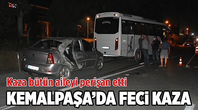 Trafik kazası bütün aileyi yaraladı