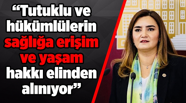 “Tutuklu ve hükümlülerin sağlığa erişim ve yaşam hakkı elinden alınıyor”