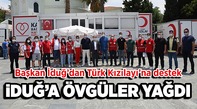 Başkan İduğ'dan Türk Kızılay'ına destek