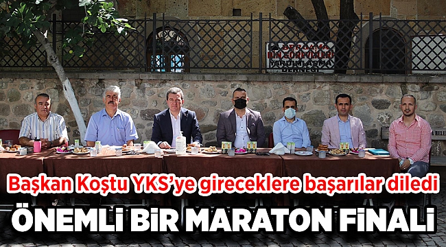 Başkan Koştu'dan YKS'ye gireceklere başarı dileği