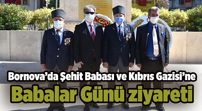 Bornova’da Şehit Babası ve Kıbrıs Gazisi’ne Babalar Günü ziyareti