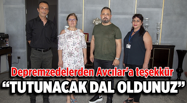 Depremzedelerden Avcılar&#039;a teşekkür