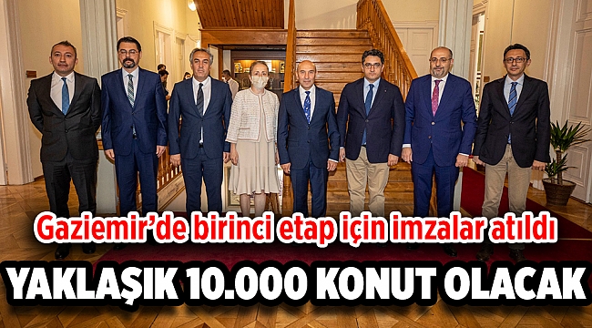 Gaziemir’de birinci etap için imzalar atıldı