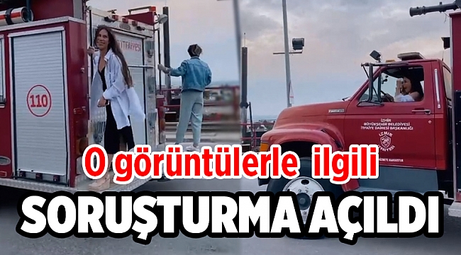 İtfaiye aracı görüntülerine Büyükşehir'den soruşturma