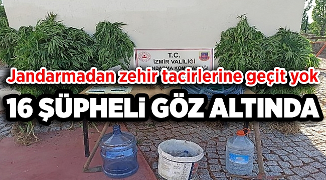 Jandarmadan zehir tacirlerine geçit yok