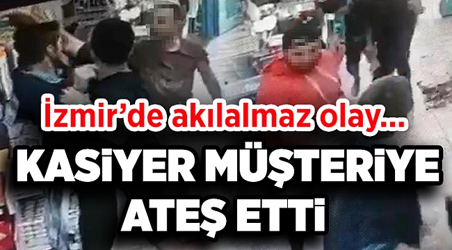 Markette kurusıkı tabancayla ateş açtı