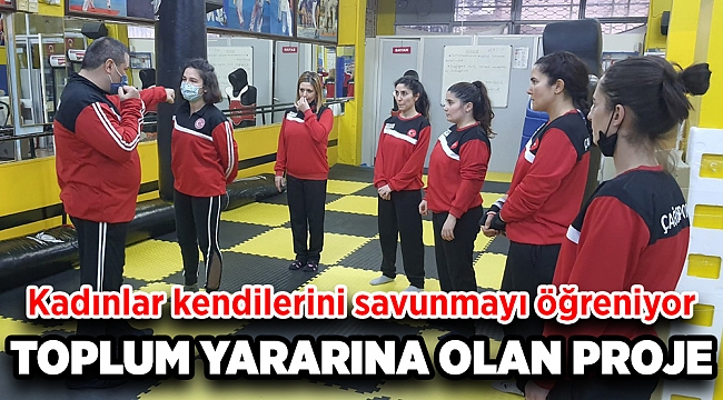 SAVUNMA KURSLARINA KATILAN KADINLAR ARTIK DAHA GÜVENDE