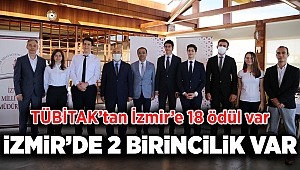 TÜBİTAK'tan İzmir'e 18 Ödül