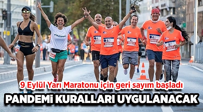 9 Eylül Yarı Maratonu için geri sayım başladı
