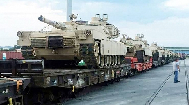 ABD, Türkiye sınırının yanına tankları yığıyor