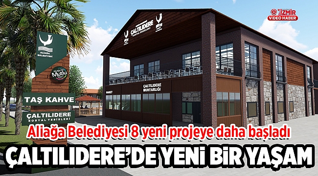 Aliağa Belediyesi’nin Hazırladığı Sosyal Yaşam ve Rekreasyon Alanı Projesinde Saha Çalışmaları Başladı.