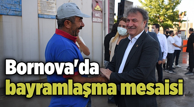 Bornova&#039;da bayramlaşma mesaisi