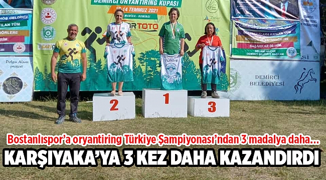 Bostanlıspor’a oryantiring Türkiye Şampiyonası’ndan 3 madalya daha…