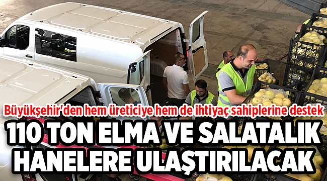 Büyükşehir'den hem üreticiye hem de ihtiyaç sahiplerine destek