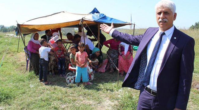 Güzel Parti ilçe başkanlığı çadırda kuruldu