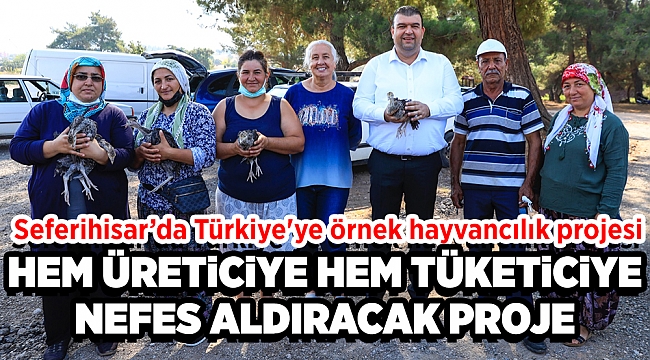 Hindi belediyeden üretip kazanmak çiftçiden Seferihisar’da Türkiye'ye örnek bir hayvancılık projesi.