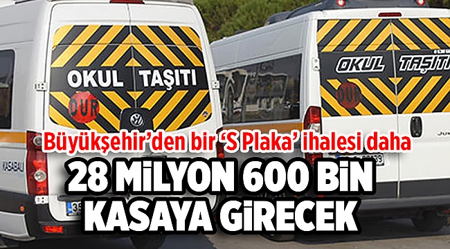 İlki çok tepki çekmişti: Büyükşehir’den bir ‘S Plaka’ ihalesi daha