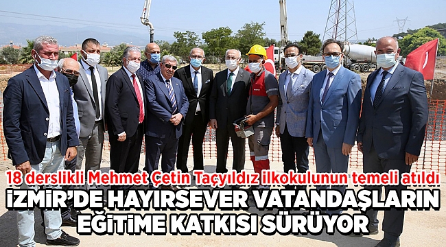 İZMİR’DE HAYIRSEVER VATANDAŞLARIN EĞİTİME KATKISI SÜRÜYOR