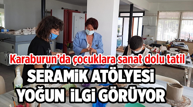 Karaburun’da çocuklara sanat dolu tatil