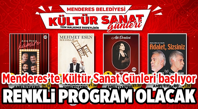 Menderes’te Kültür Sanat Günleri