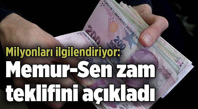 Milyonları ilgilendiriyor: Memur-Sen zam teklifini açıkladı