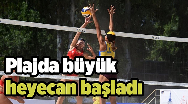 Plajda büyük heyecan başladı